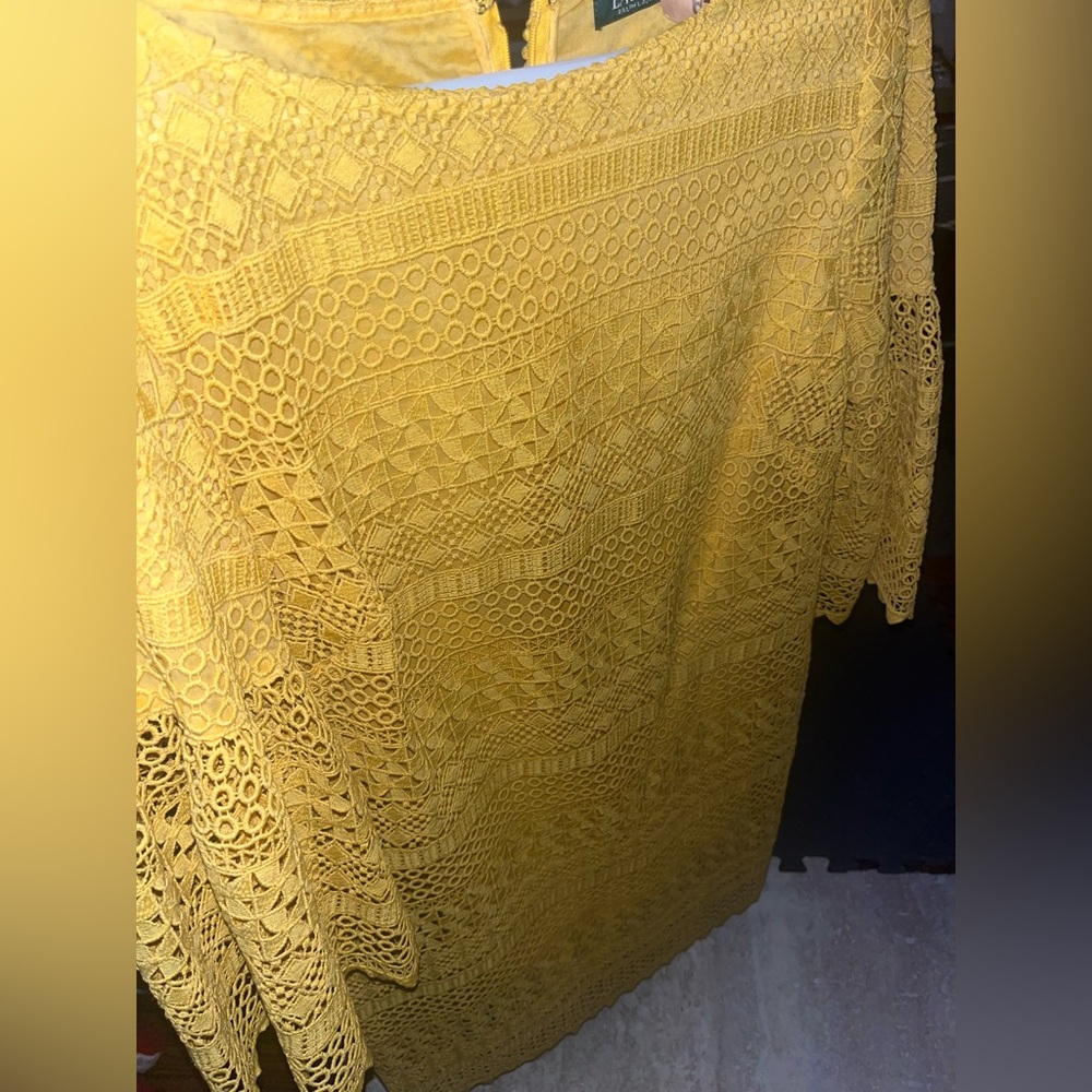 Yellow Lace Top